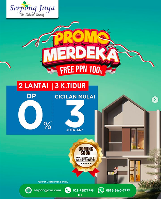 Promo Merdeka Free PPN 100%